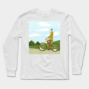 Tweed Cyclist on Mice Power Poster Long Sleeve T-Shirt